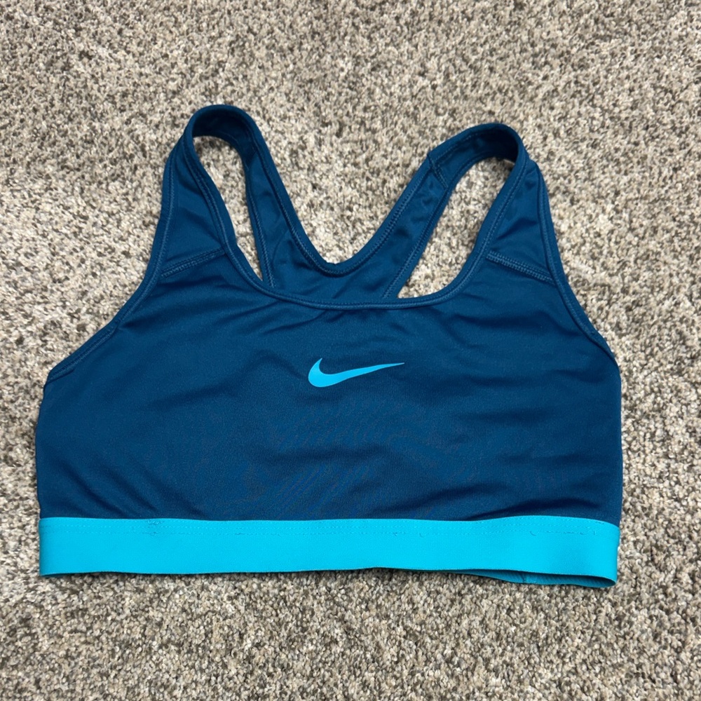Nike Women's Teal and Aqua Sports Bra